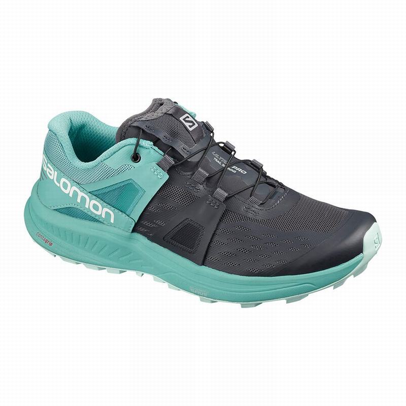 Salomon Singapore Womens Trail Running Shoes - ULTRA W /PRO Dark Blue/Turquoise | 97426-PZQT